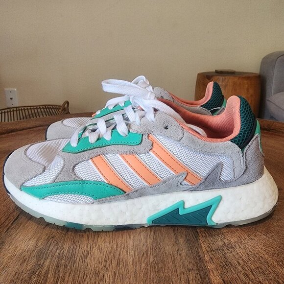 Adidas Tresc Run J Sneakers Shoes White Bliss Coral EF7650 Men's 6 / Women’s 7.5 - Picture 7 of 12